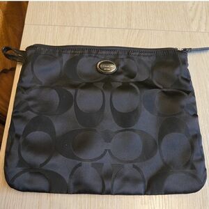 Coach Charcoal Signature Pouch